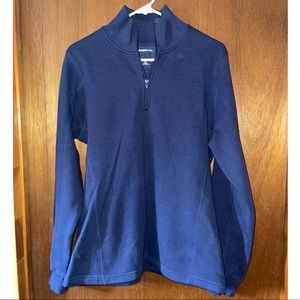 Navy Blue Half Zip Pullover
